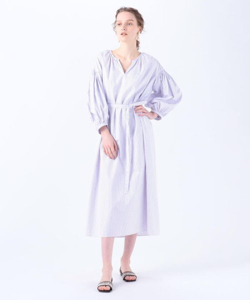 コットンドビーストライプ ギャザーワンピース Tomorrowland Collection Tomorrowland Collection D Fashion コットンドビーストライプ ギャザーワンピース Tomorrowland Collection Tomorrowland Collection D Fashion