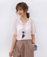 Doux Belle/トップス　シフォンシャツ 五分袖  Vネック/503938910