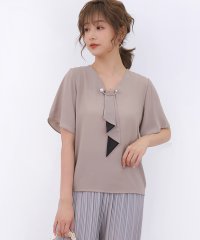 Doux Belle/トップス　シフォンシャツ 五分袖  Vネック/503938910