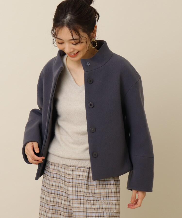 nesessaire anatelier パールボタン バックプリーツ コート nesessaire anatelier パールボタン バックプリーツ コート