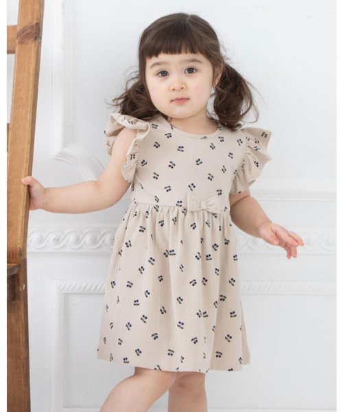 セール チェリー リボン フリル フレア 半袖 ワンピース 70cm 110cm バースデーパーティ Birthday Party D Fashion セール チェリー リボン フリル フレア 半袖 ワンピース 70cm 110cm バースデーパーティ Birthday Party D Fashion