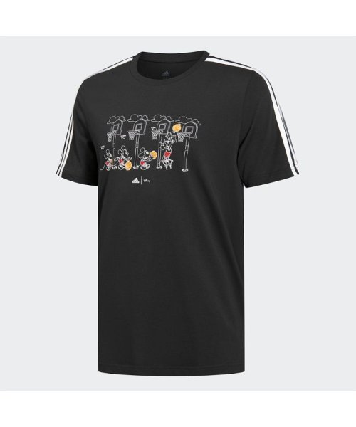 セール M 3ストライプス Disney グラフィックtシャツ アディダス Adidas D Fashion