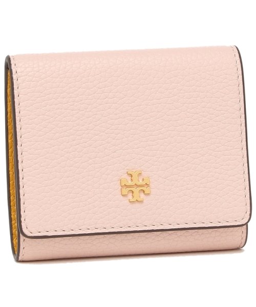 トリーバーチ アウトレット 三つ折り財布 ミニ財布 ピンク イエロー レディース Tory Burch 651 トリーバーチ Tory Burch D Fashion