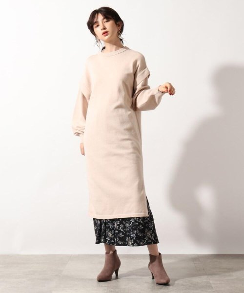 セール 洗える レイヤードボリュームスリーブニットワンピース オゾック Ozoc D Fashion セール 洗える レイヤードボリュームスリーブニットワンピース オゾック Ozoc D Fashion