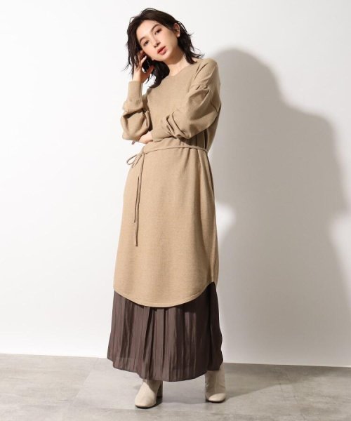 セール 洗える サステナブル2wayニットワンピース オゾック Ozoc D Fashion セール 洗える サステナブル2wayニットワンピース オゾック Ozoc D Fashion