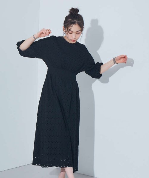 セール 40 Off Web 一部店舗限定 パンチングレースバックスリットワンピース ルージュヴィフラクレ Rouge Vif La Cle D Fashion セール 40 Off Web 一部店舗限定 パンチングレースバックスリットワンピース ルージュヴィフラクレ Rouge Vif La Cle D Fashion
