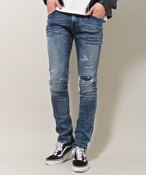 Diesel ディーゼル Thavar Joggjeans ダメージ加工 ジョグジーンズ ルヴニール Revenil D Fashion