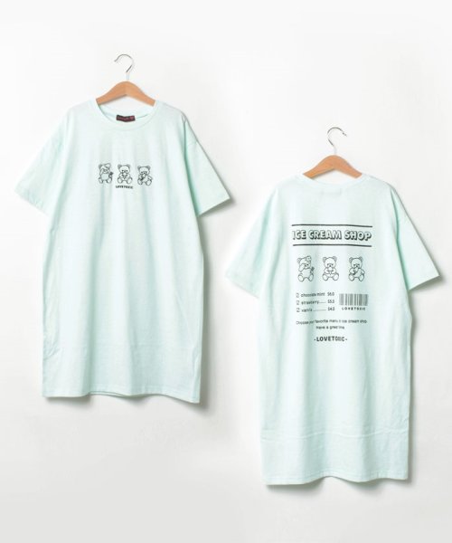 アイスベアtシャツワンピース ラブトキシック Lovetoxic D Fashion