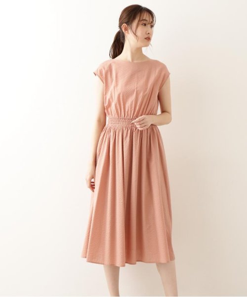 セール 30 Off 洗える サッカーストライプシャーリングワンピース ナチュラルビューティーベーシック Natural Beauty Basic D Fashion