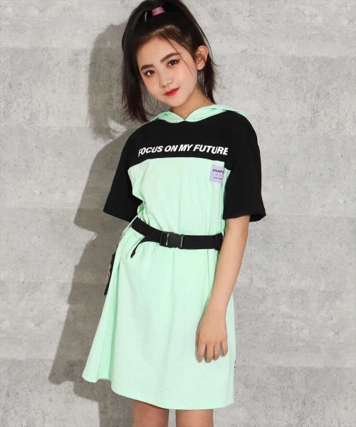 セール ポシェット付きフードワンピース アナップガール Anap Girl D Fashion セール ポシェット付きフードワンピース アナップガール Anap Girl D Fashion