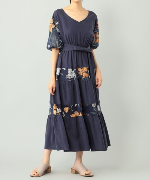 セール フラワー刺繍ティアードワンピース グレースコンチネンタル Grace Continental D Fashion