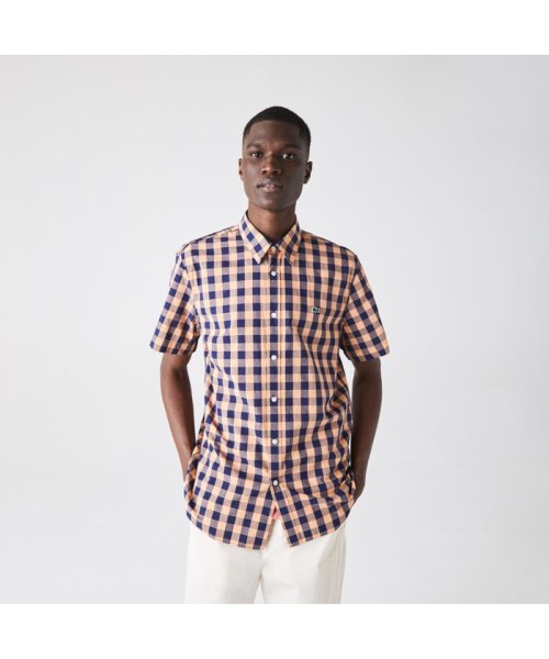 セール40 Off レギュラーフィットチェックコットンシャツ ラコステ メンズ Lacoste Mens D Fashion セール40 Off レギュラーフィットチェックコットンシャツ ラコステ メンズ Lacoste Mens D Fashion