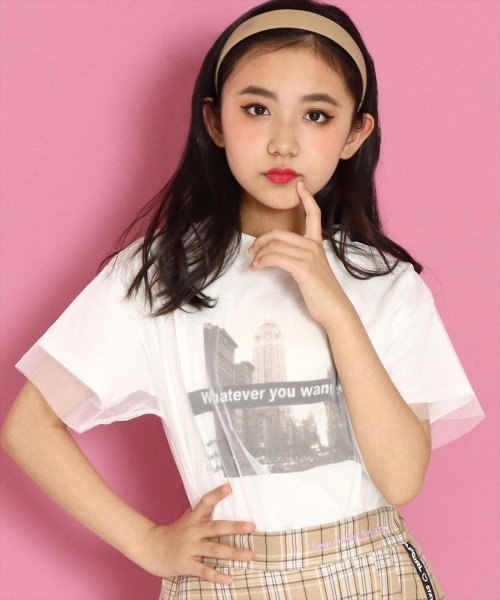 クーポン セール60 Off シティ転写チュール重ねトップス アナップガール Anap Girl D Fashion