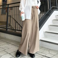 GeeRA/ジーラ GeeRA 麻入りリラックスワイドパンツ/503918618