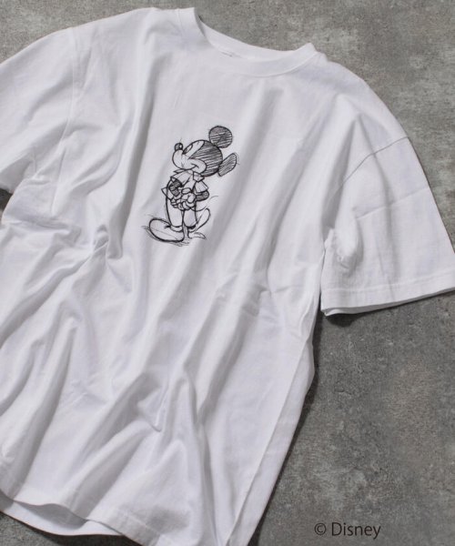 Disney ディズニー Drawing Mickey Mouse ビッグシルエット プリント Tシャツ ノーリーズグッドマン Nolley S Goodman D Fashion