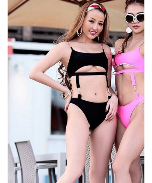 下乳 セクシー 水着 インスタ映え 無地 リューユ Rew You D Fashion
