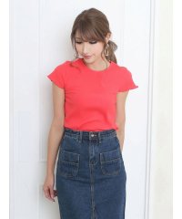 Rvate/アールベート Rvate Tシャツ Tシャツ カットソー 半袖 リブ 無地 白 メロウ 綿 ラウンドネック トップス/503948920