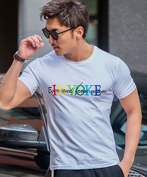 Tシャツ メンズ 半袖 半袖tシャツ クルーネック トップス インナー カットソー レインボー プリント 刺繍 星 スター 細身 カジュアル きれいめ スポーテ キャバリア Cavaria D Fashion Tシャツ メンズ 半袖 半袖tシャツ クルーネック トップス インナー カットソー レインボー プリント 刺繍 星 スター 細身 カジュアル きれいめ スポーテ キャバリア Cavaria D Fashion