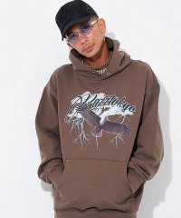 razz/ラズ RAZZ パーカー メンズ イーグル フーディー トップス プルオーバー 長袖 イーグル プリント ヴィンテージ加工 ブラウン チャコール RAZZIS /503958866