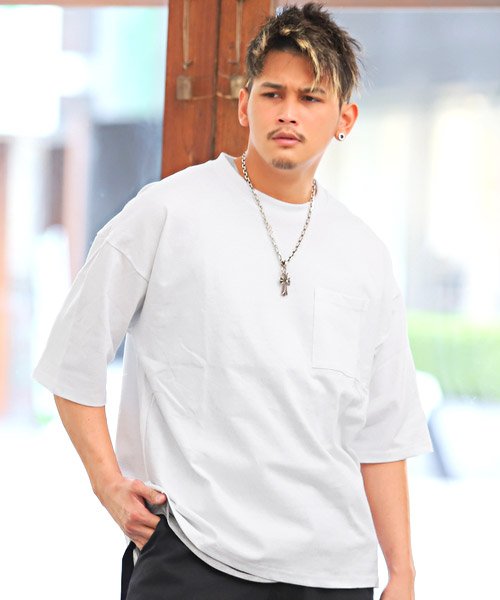 タンクトップ クルーネックtアンサンブル Tシャツ タンクトップ メンズ 半袖 アンサンブル 2点セット 重ね着 春夏 ラグスタイル Luxstyle D Fashion