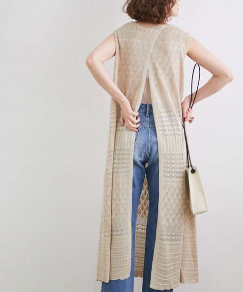 セール リンクコーデ 透かし柄ロングワンピース ロペピクニック Rope Picnic D Fashion