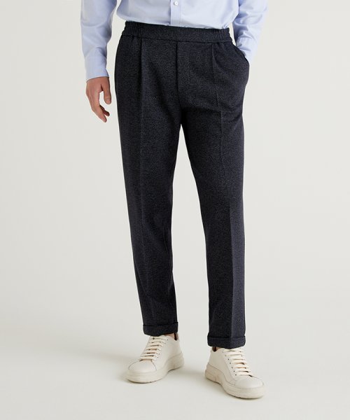 ストレッチタックドレスパンツ ベネトン メンズ Benetton Mens D Fashion ストレッチタックドレスパンツ ベネトン メンズ Benetton Mens D Fashion