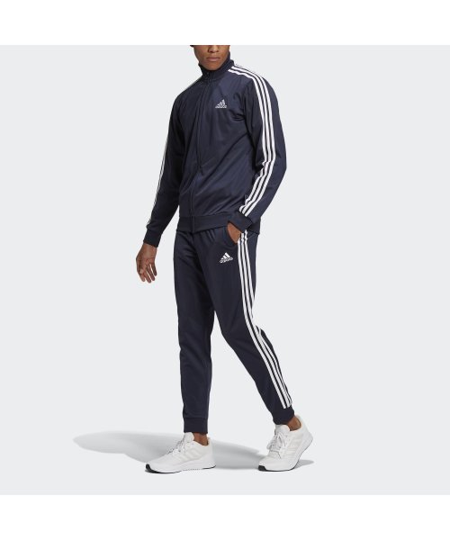 Primegreen エッセンシャルズ 3ストライプス トラックスーツ Primegreen Essentials 3 Stripes Track Suit アディダス Adidas D Fashion