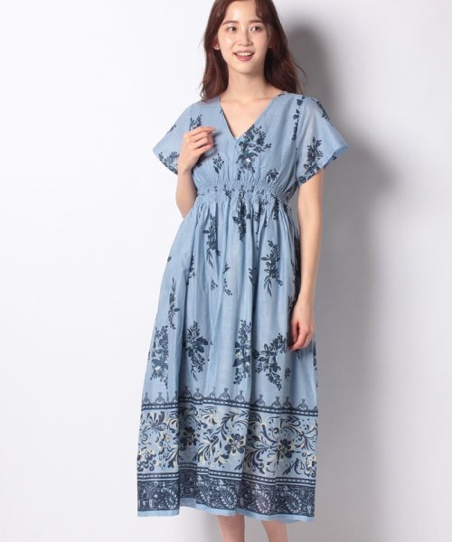 クーポン C Fortpoint ふんわりインド綿100 半袖ワンピース ジーンズメイト Jeans Mate D Fashion