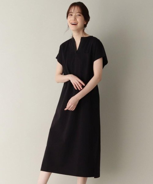 セール スリットネックワンピース ローラアシュレイ Laura Ashley D Fashion