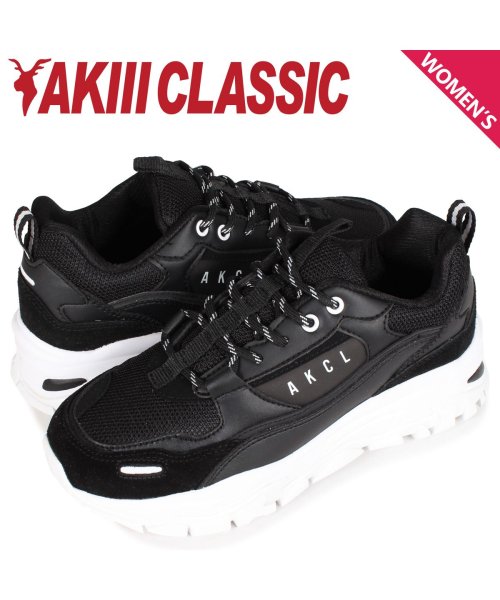アキクラシック Akiii Classic アーバン トラッカー スニーカー ダッドシューズ レディース 厚底 Urban Tracker ブラック 黒 Akc アキクラシック Akiiiclassic D Fashion