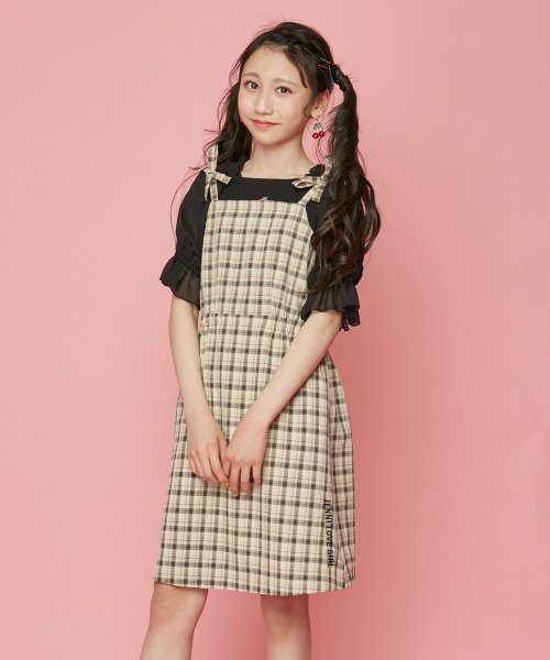 セール 50 Off 肩リボンチェックキャミワンピ ジェニィラブ Jenni Love D Fashion セール 50 Off 肩リボンチェックキャミワンピ ジェニィラブ Jenni Love D Fashion