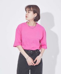 Rouge vif la cle/ピースダイコットンチュニックTシャツ/503978889