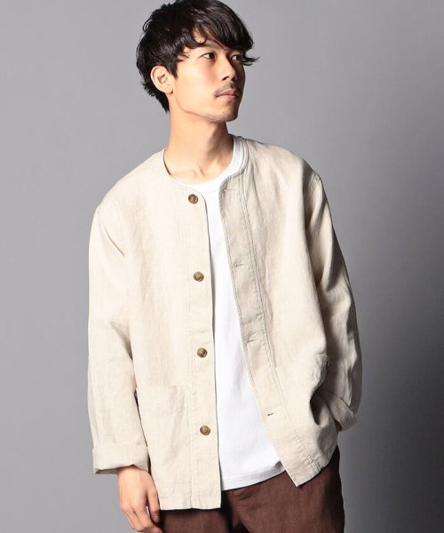 セール リネンノーカラーブルゾン ジャケット ノーリーズグッドマン Nolley S Goodman D Fashion