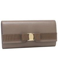 FERRAGAMO/フェラガモ 長財布 ニューヴァラ グレー レディース FERRAGAMO 22E008 0741347/504006028