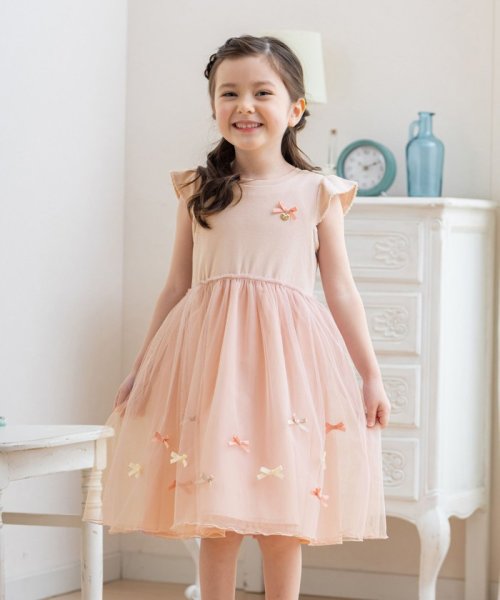 セール チュールリボンドッキングワンピース エニファム キッズ Anyfam Kids D Fashion セール チュールリボンドッキングワンピース エニファム キッズ Anyfam Kids D Fashion