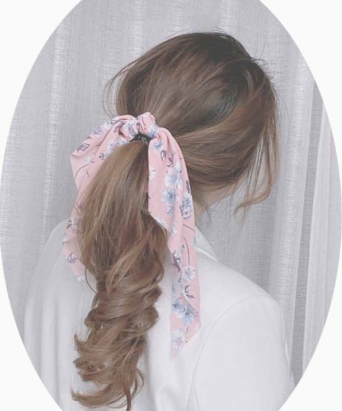 セール シュシュ ロング リボン ヘアアレンジ シフォン ヘアゴム おしゃれ 大人 お団子髪飾り まとめ髪代 30代 40代 50代 ショッピングゴー Shoppinggo D Fashion