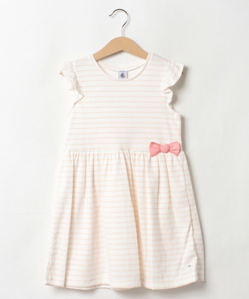 セール 40 Off Petitfemale ミニマリニエール半袖ワンピース プチバトー Petit Bateau D Fashion