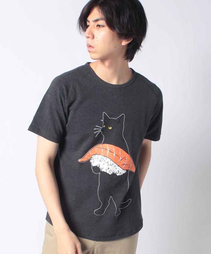 早割 リフト券 鹿の子 寿司猫 ラグランTEE(503960160) | ゴースローキャラバン 服&ファッション小物
