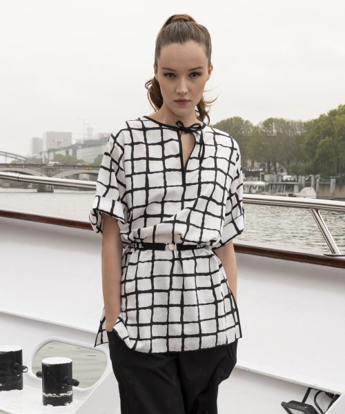 セール Ih16 Robe 格子柄ワンピース アニエスベー ファム Agnes B Femme D Fashion