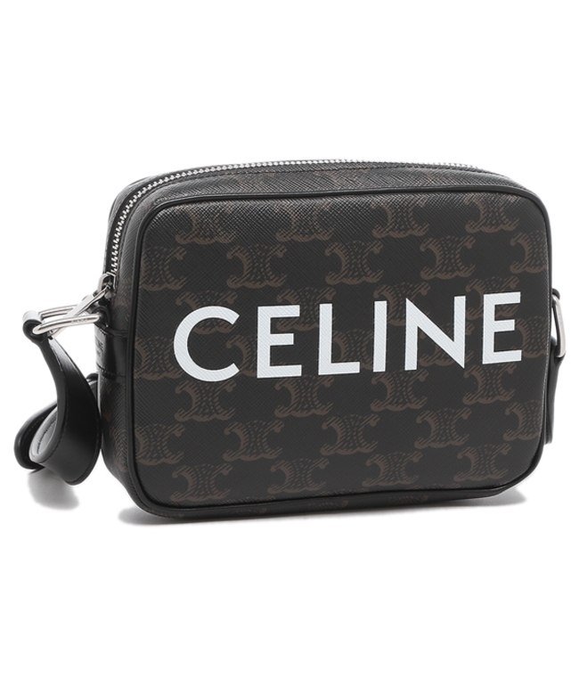 セリーヌ ショルダーバッグ トリオンフ ブラック メンズ CELINE