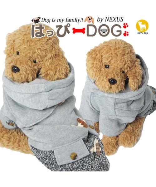 セール 犬 服 犬服 犬の服 コート ダッフル アウター 裏起毛 ドッグウェア 犬服冬 防寒 暖かい 冬服 秋冬 冬 おしゃれ 可愛い 女の子 男の子 トイプードル はっぴーdog Happy Dog D Fashion