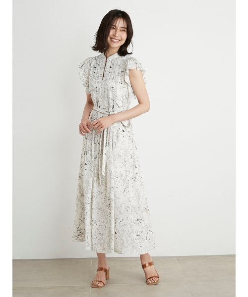 クーポン マーブルフラワー柄ワンピース スナイデル Snidel D Fashion クーポン マーブルフラワー柄ワンピース スナイデル Snidel D Fashion
