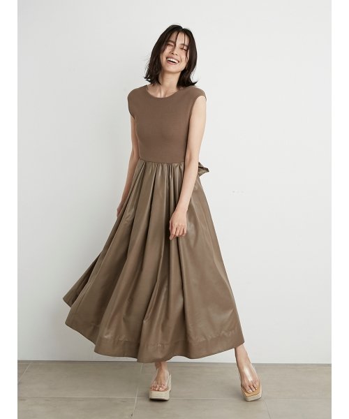 セール 50 Off Sustainableニットドッキングワンピース スナイデル Snidel D Fashion セール 50 Off Sustainableニットドッキングワンピース スナイデル Snidel D Fashion