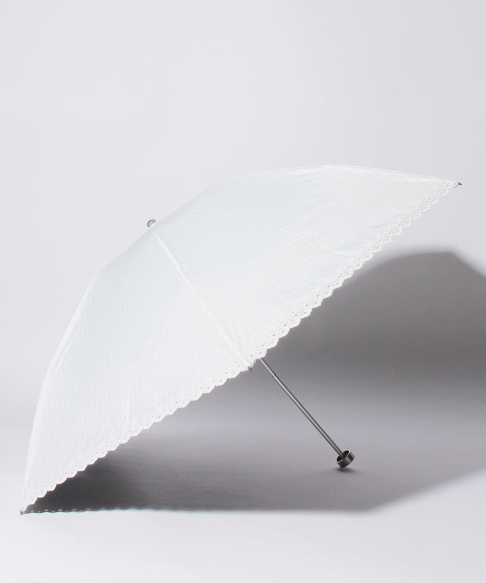 MACKINTOSH PHILOSOPHY 晴雨兼用折りたたみ傘 "ストライプ 刺繍