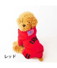 HAPPY DOG!!/犬 服 犬服 USA 犬の服 つなぎ ロンパース オーバーオール 前ボタン ドッグウェア パーカー トレーナー スウェット 衣装  【春 夏 春夏 毛抜け防止 /504009212