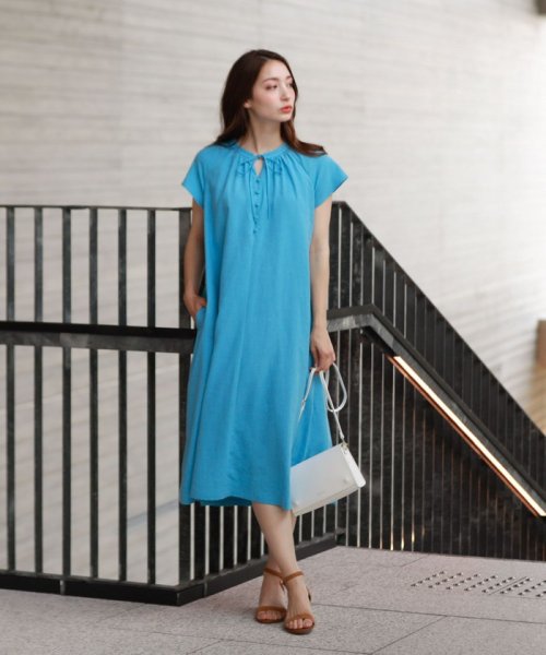 セール フロントリボンリネンワンピース マッキントッシュ フィロソフィー Mackintosh Philosophy D Fashion