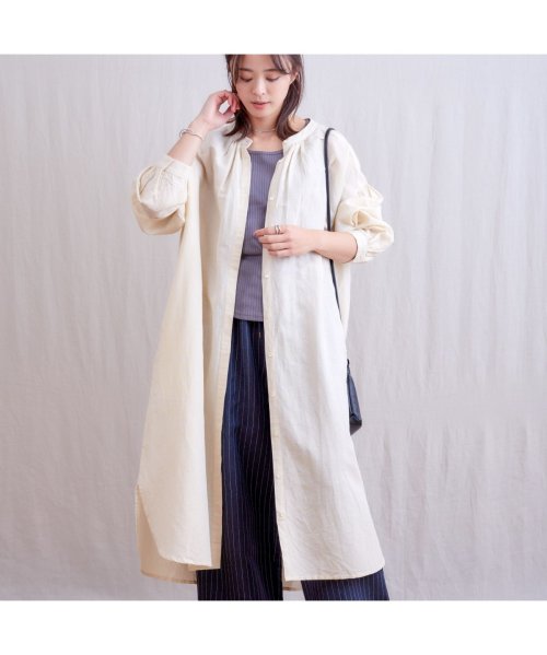 セール 綿麻前開きワンピース ファナカ Fanaka D Fashion