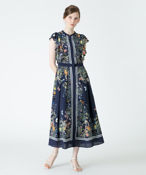 Loulou Willoughby トリコロールスカーフワンピース アルアバイル Allureville D Fashion