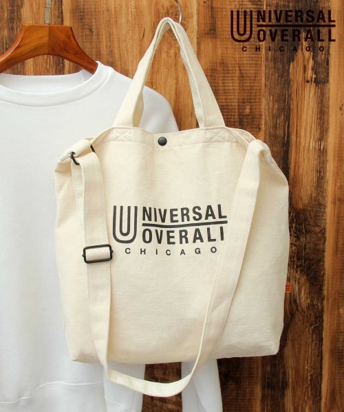 UNIVERSAL OVERALL / ユニバーサルオーバーオール / UO スーベニアコットン 2WAY キャンバストート / ショルダーバッグ(504019944)  | エーエムエスセレクト(AMS SELECT) - d fashion