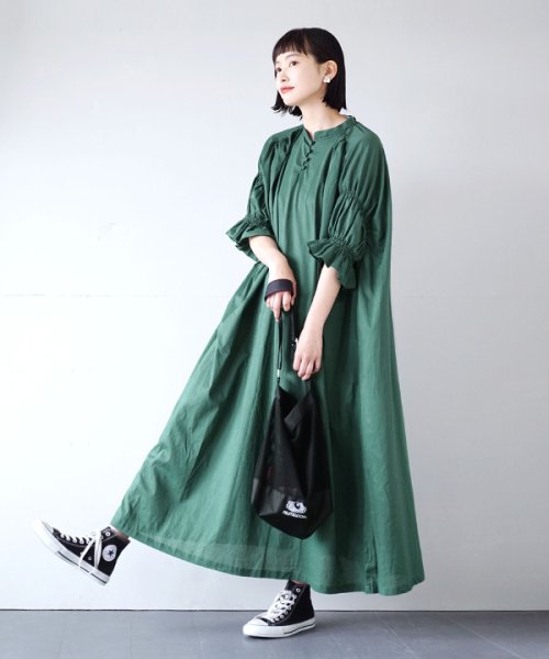 ルーセント インドコットン ギャザーパフスリーブワンピース ズーティー Zootie D Fashion